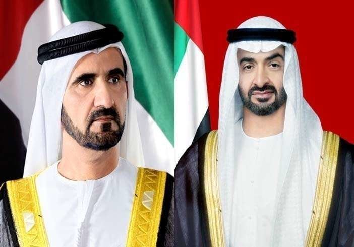 Sheikh Mohammed bin Rashid Al Maktoum y Sheikh Mohamed bin Zayed Al Nahyan.