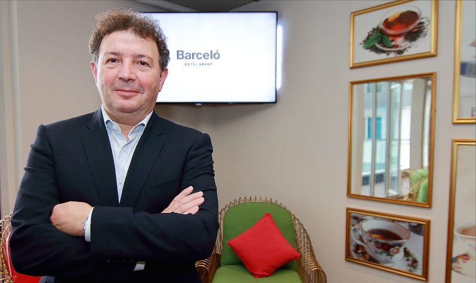 José Canals, director regional del grupo Barceló para Mediterráneo, Oriente Medio y Asia, en el hotel Dukes The Palm. (Richard Ramos / EL CORREO)