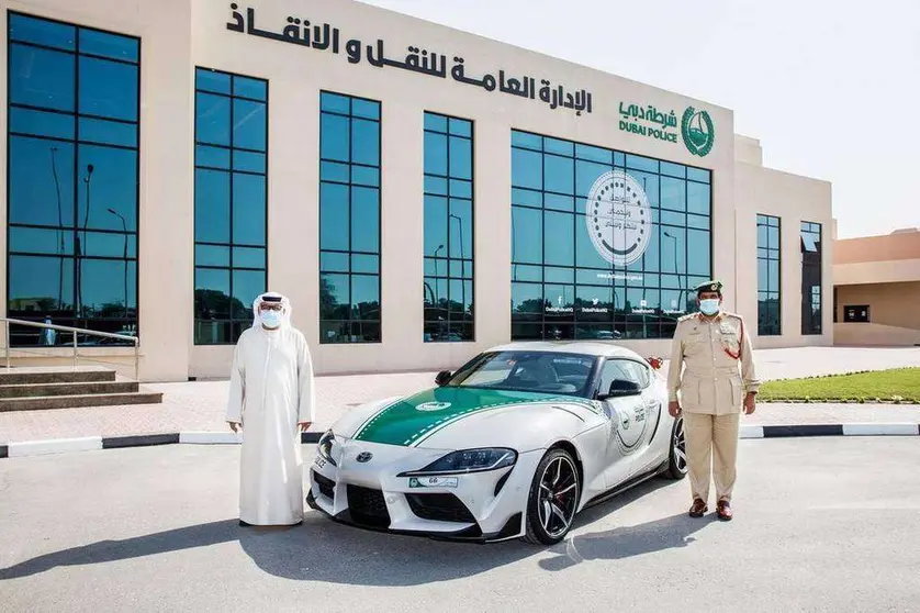 Una imagen cortesía de la Policía de Dubai.