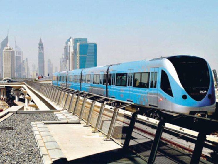 La RTA difundió esta imagen del 
Metro de Dubai.