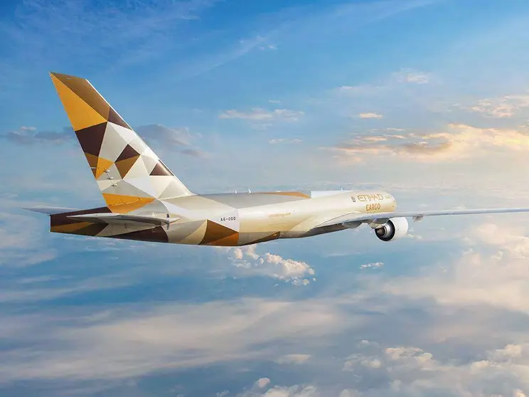 Un avión de la aerolínea de Abu Dhabi, Etihad Airways. (WAM)