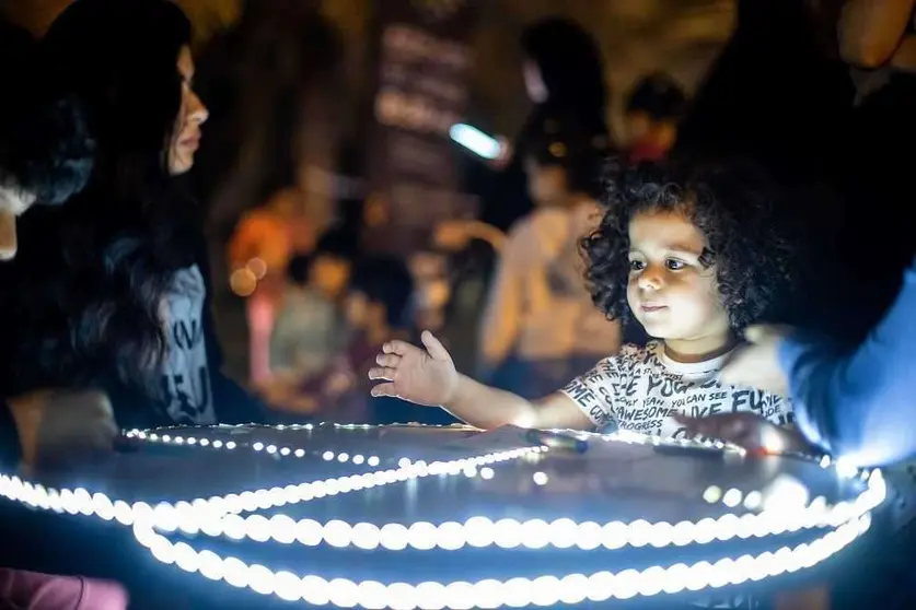 Una actividad durante una edición anterior de 'La Hora del Planeta'.