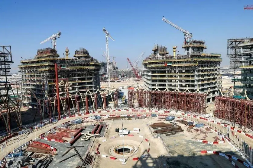 A modo ilustrativo, obras de construcción en EAU. (WAM)