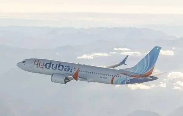 Un avión 737 Max de FlyDubai. (FlyDubai)