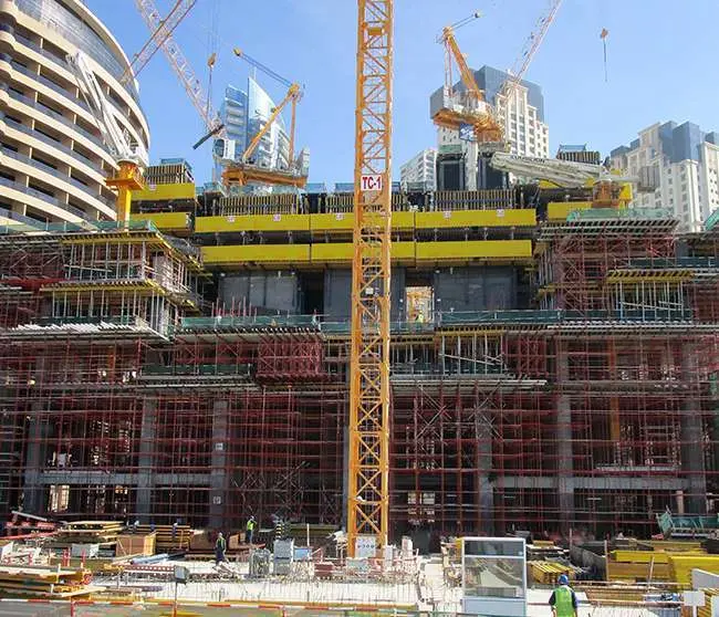 Edificio en construcción.