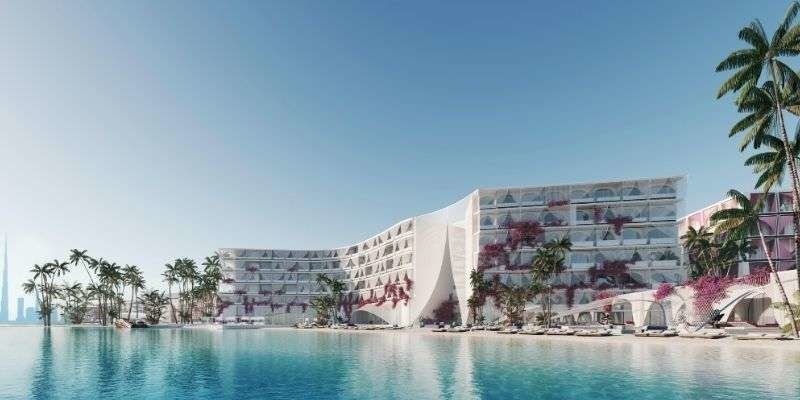 El hotel Marbella en las Islas del Mundo de Dubai.