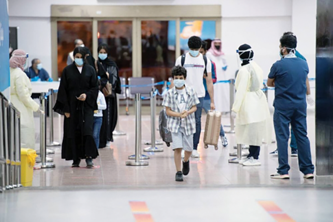 Un aeropuerto en Arabia Saudita.  (Arab News)