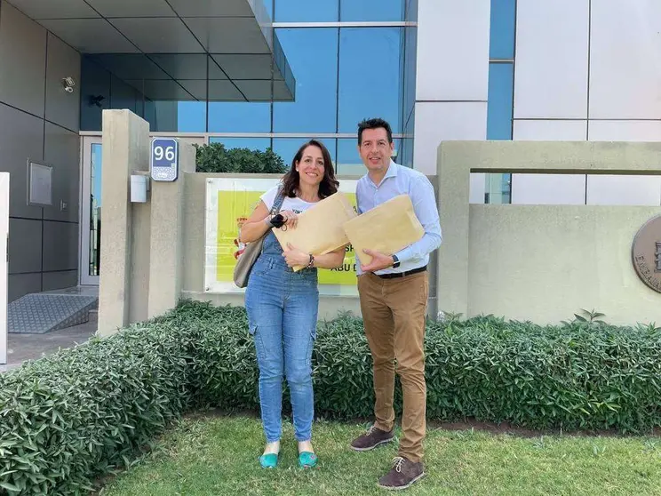 María Antoraz y Antonio Pelegrín, integrantes de la candidatura CREA. (Cedida)