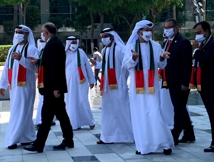 Un evento en Dubai durante la era del coronavirus. (EL CORREO)