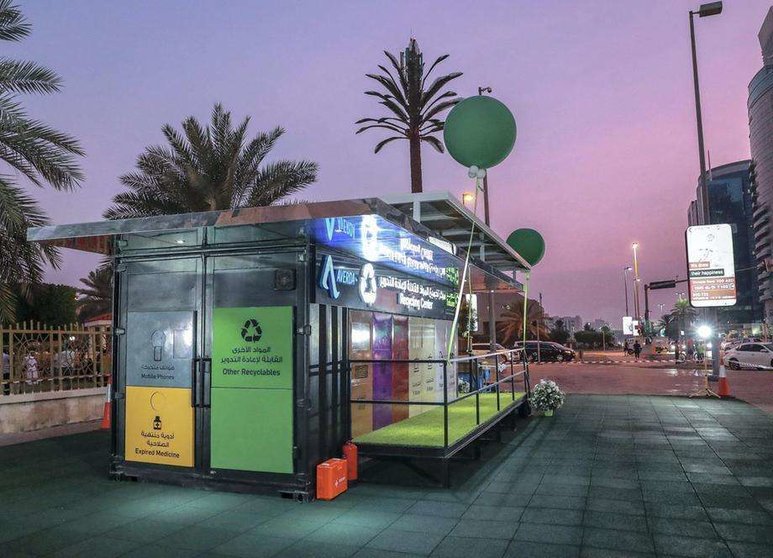 Una estación de reciclaje en Abu Dhabi. (Fuente externa)