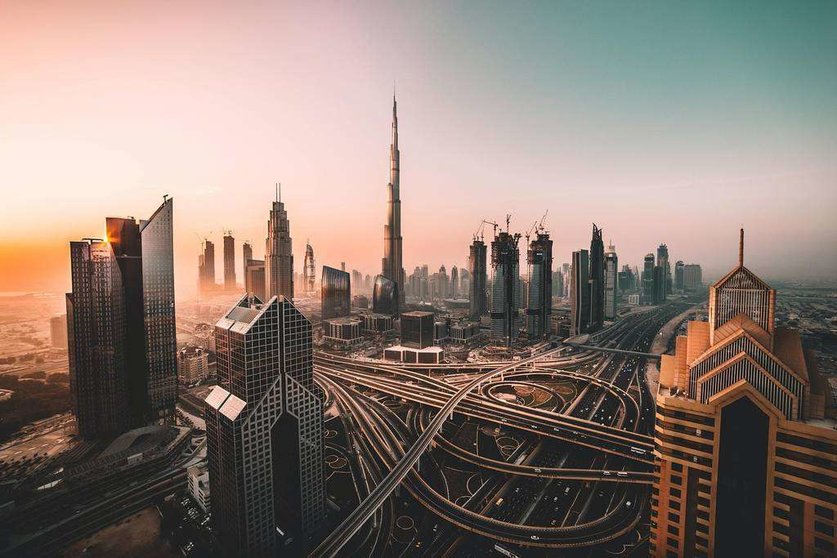 Perspectiva urbana del centro de Dubai. (Fuente externa)