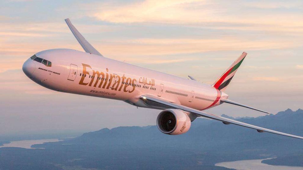 Un Boeing 777 de la aerolínea de Dubai Emirates Airline. (WAM)
