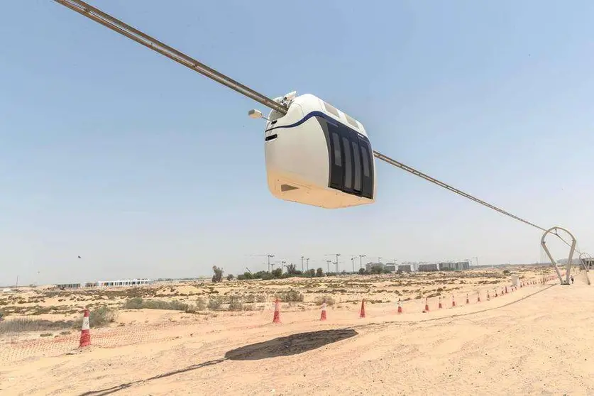 Una cápsula de alta velocidad actualmente en desarrollo en Sharjah. (Fuente externa)