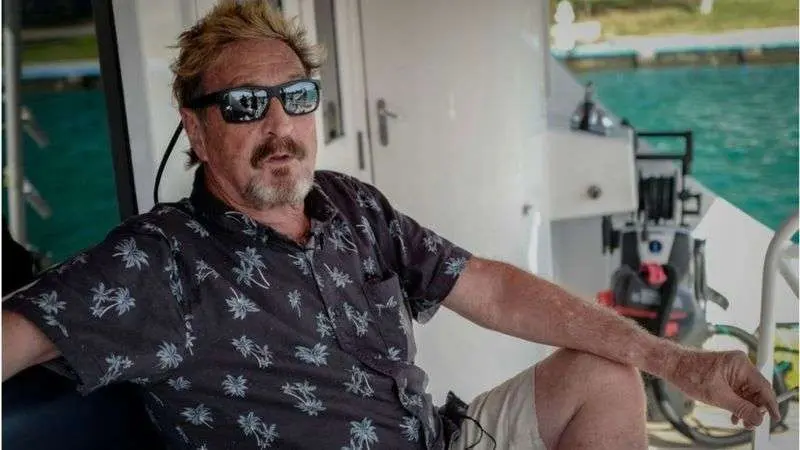 El multimillonario estadounidense John McAfee. (Fuente externa)