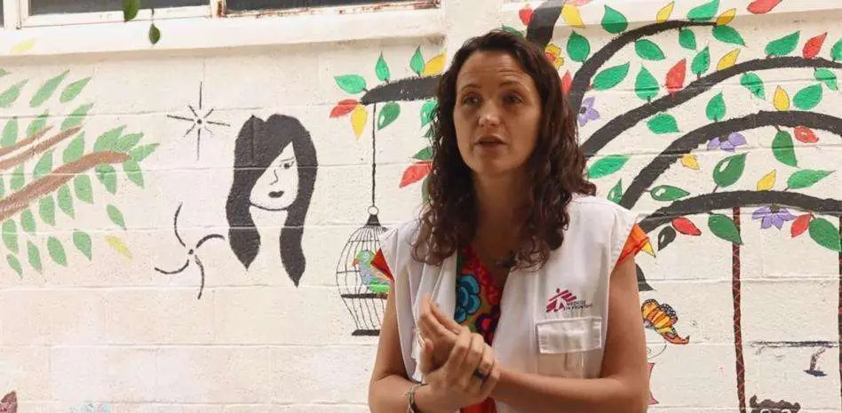 La cooperante María Hernández en México en el 2016. (MSF)