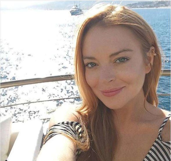 Lindsay Lohan celebró su 35 cumpleaños en Dubai el viernes. (Instagram)