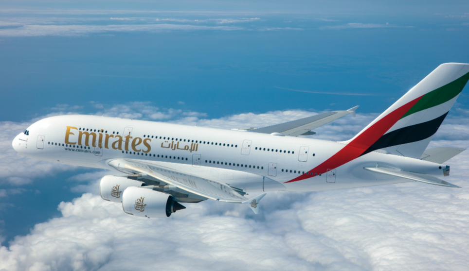 Un Airbus A380 de la aerolínea Emirates. (WAM)