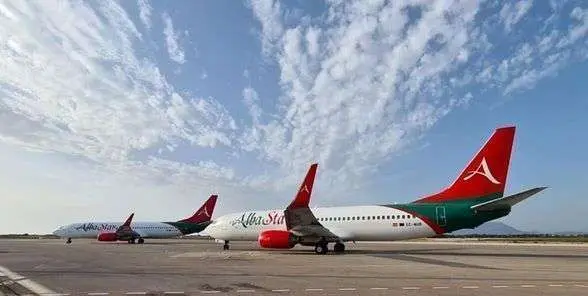 Aviones de la aerolínea AlbaStar. (Fuente externa)