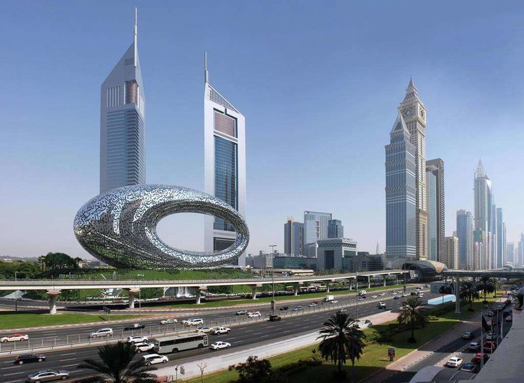 Una imagen del Museo del Futuro en el centro de Dubai. (WAM)