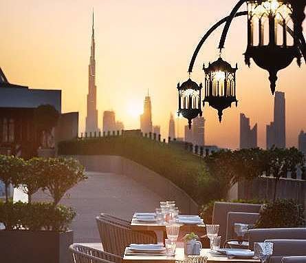 Imagen de Burj Khalifa, edificio más alto del planeta, desde la espectacular terraza del hotel Occidental Al Jaddaf, perteneciente al grupo español Barceló. (Cedida)