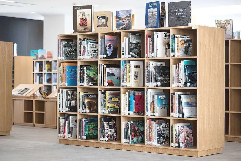 Perspectiva de una biblioteca en Dubai. (WAM)