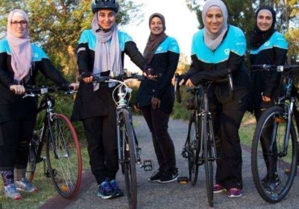 Mujeres ciclistas en Arabia Saudita. (Fuente externa)