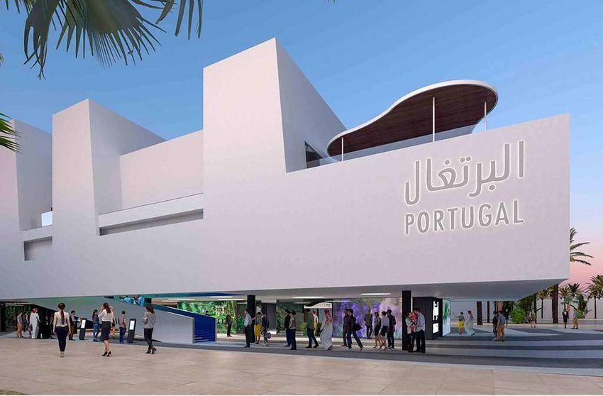 Simulación del Pabellón de Portugal en Expo 2020 Dubai. (WAM)