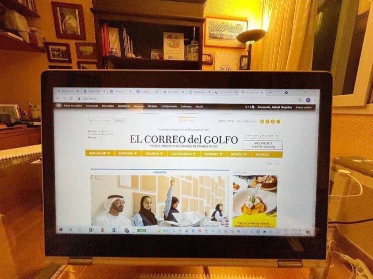 Portada de la edición digital de EL CORREO DEL GOLFO en un ordenador personal, (EL CORREO)