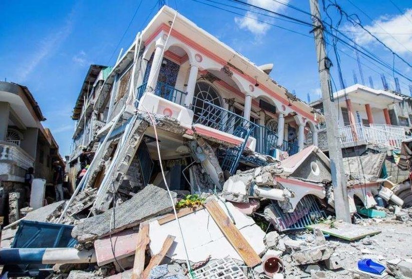 Una imagen de Twitter tras el terremoto en Haití.
