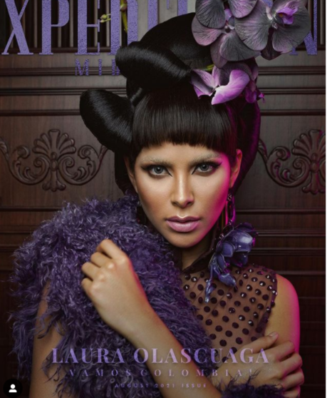 La colombiana Laura Olascuaga en la portada de Xpedition Magazine. (Instagram)