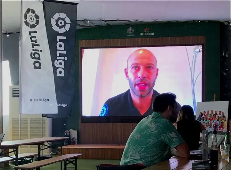 En Dubai también se ha seguido la presentación de LaLiga. (Cedida)