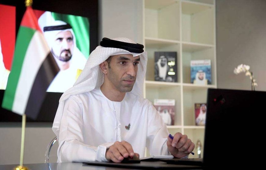 Thani Ahmed Alzeyoudi, ministro de Estado de Comercio Exterior de Emiratos Árabes. (WAM)