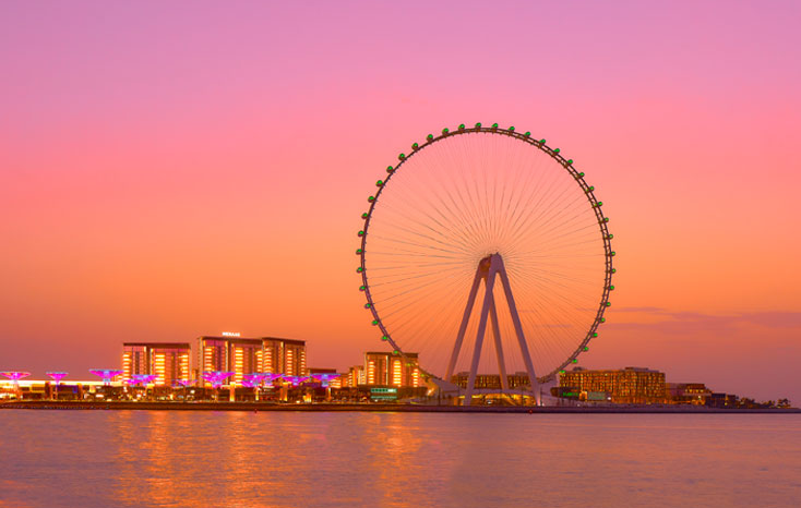 Una imagen de la noria de Dubai. (Fuente externa)