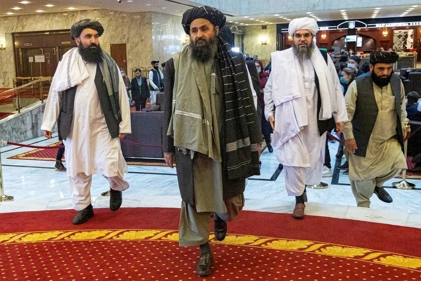 Talibanes en Afganistán. (Twitter)