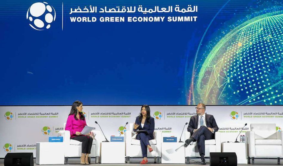 Desarrollo de la Cumbre Mundial de Economía Verde en Dubai. (WAM)