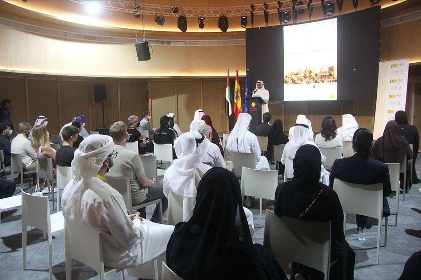 Desarrollo en el Pabellón de España de Expo 2020 Dubai del taller  'Igualdad de género desde una perspectiva masculina'. (Cedida)