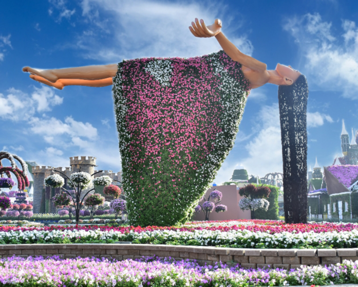 Una imagen de Miracle Garden. (Dubai Media Office)