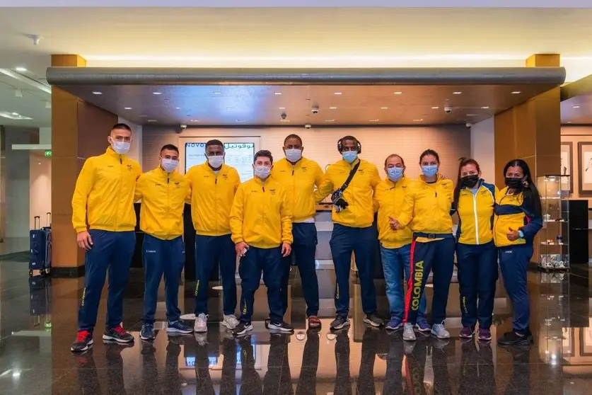La selección de Jiu Jitsu de Colombia. (WAM)