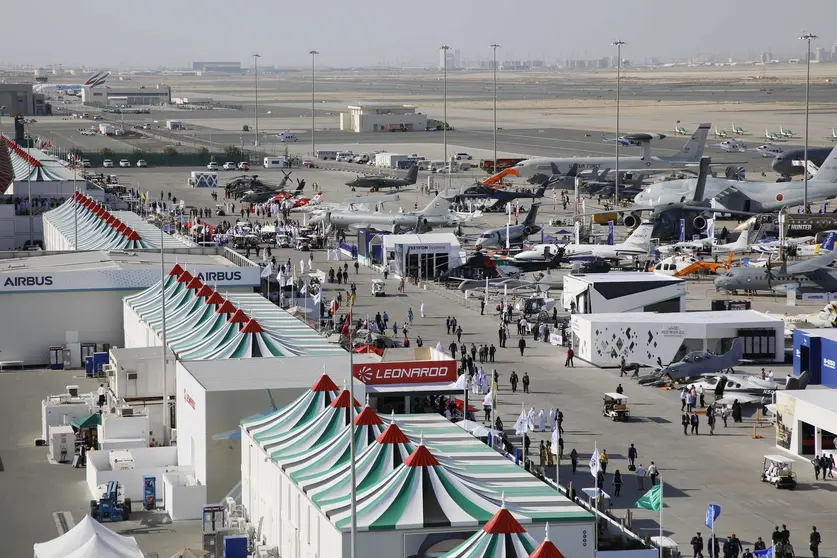 Una imagen de WAM del Dubai Airshow.
