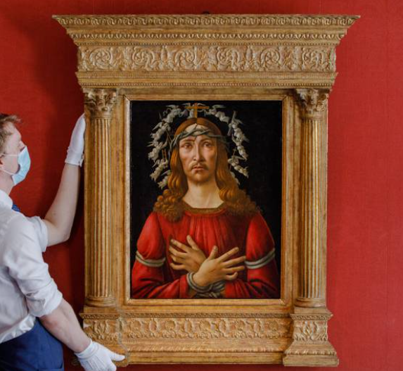 'El Hombre de los Dolores' de Sandro Botticelli representa a Jesucristo. (Sotheby's)