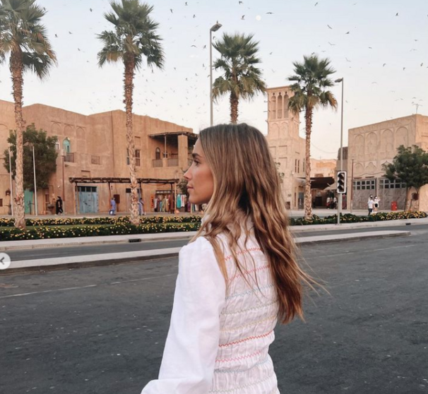 María Pombo en Bur Dubai. (Instagram)