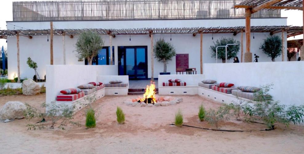 La zona de glamping en Al Dahfra. (Fuente externa)