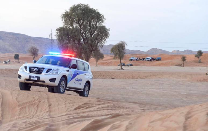 La Policía de Sharjah difundió esta imagen de una patrulla.