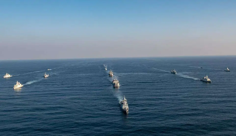 Una imagen de buques emiratíes. (WAM)