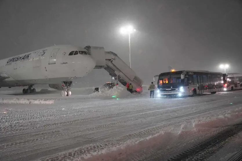 Una imagen del aeropuerto Estambul este martes. (Twitter)