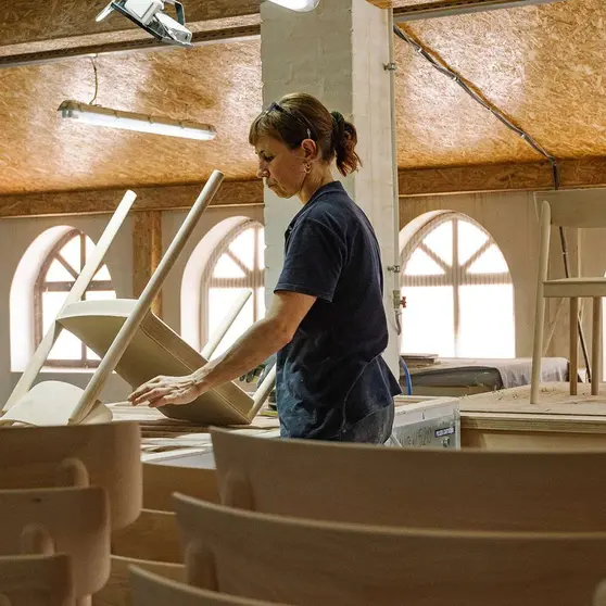 Trabajadora de Andreu World.