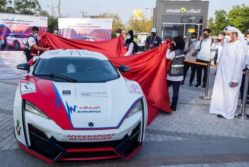 Una imagen de la ambulancia más cara en la Expo (Dubai Media Office)