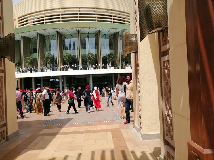 Una perspectiva de la tienda Apple en Dubai Mall. (EL CORREO)