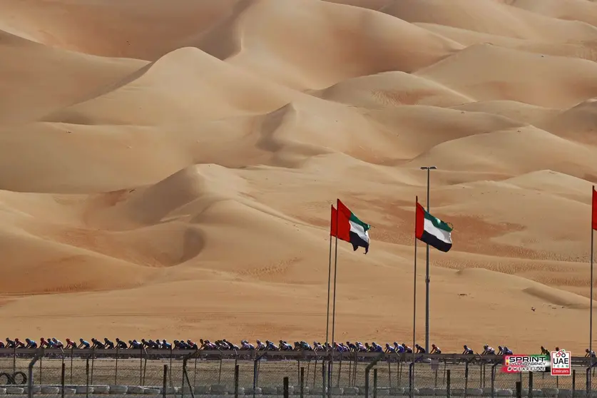 Una imagen de una etapa del Tour de Emiratos. (Fuente externa)