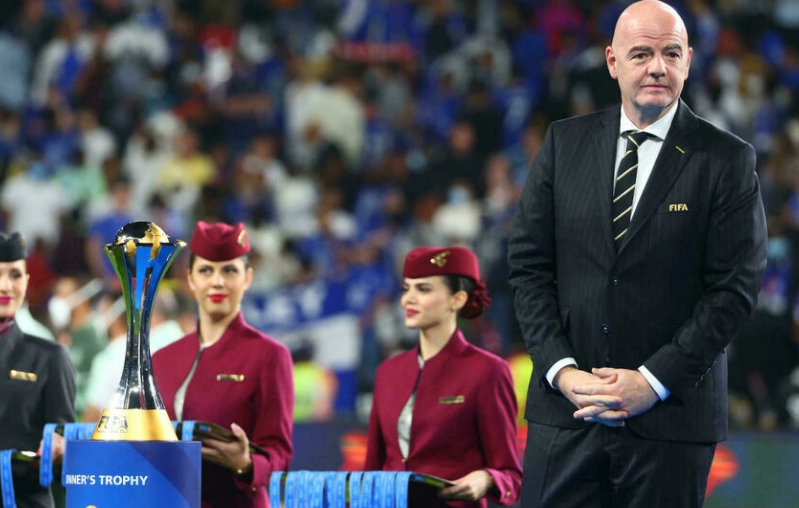 Infantino en Abu Dhabi por el Mundial de Clubes. (Fuente externa)